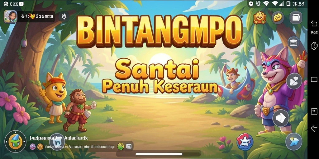 Menampilkan momen seru dari gameplay BINTANGMPO.