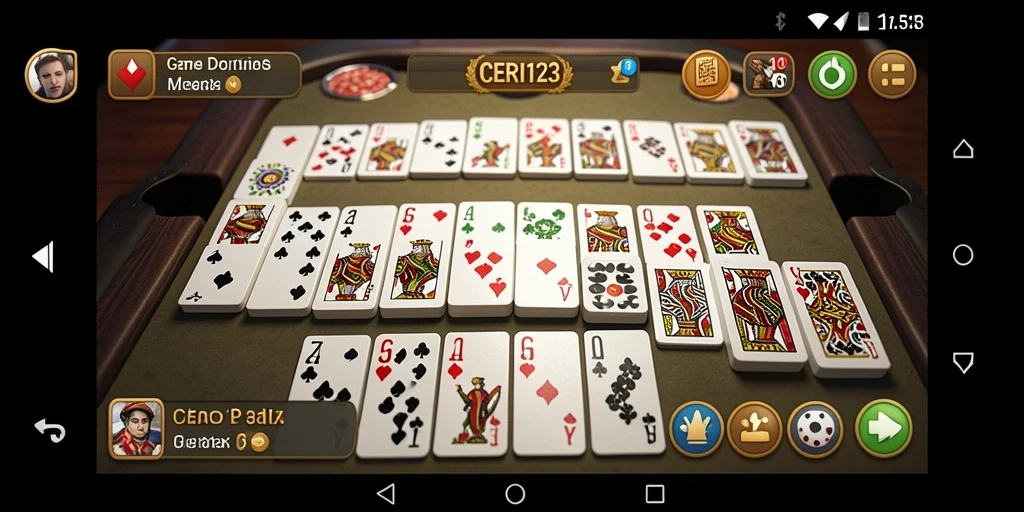 Tampilan gameplay seru dalam CERI123 yang memukau.