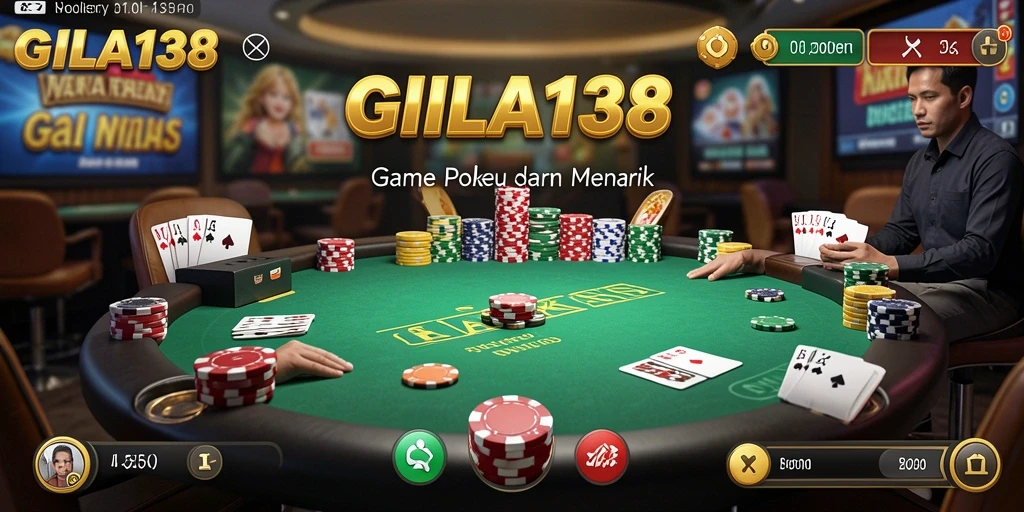 Screenshot GILA138 menampilkan gameplay Poker yang seru dan menantang.