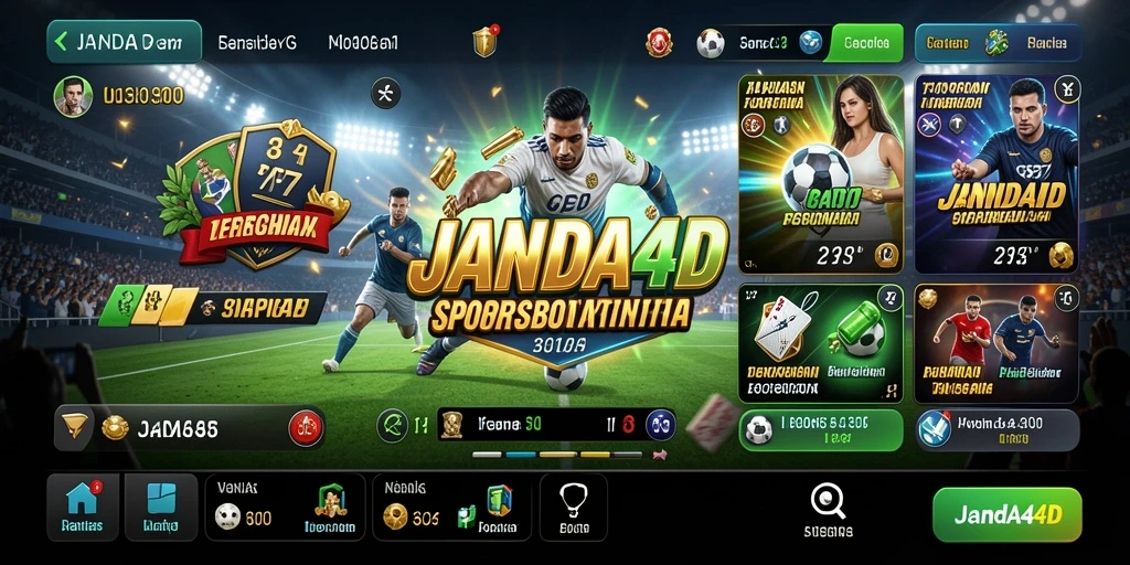 Tampilan antarmuka utama JANDA4D yang menarik dan intuitif.