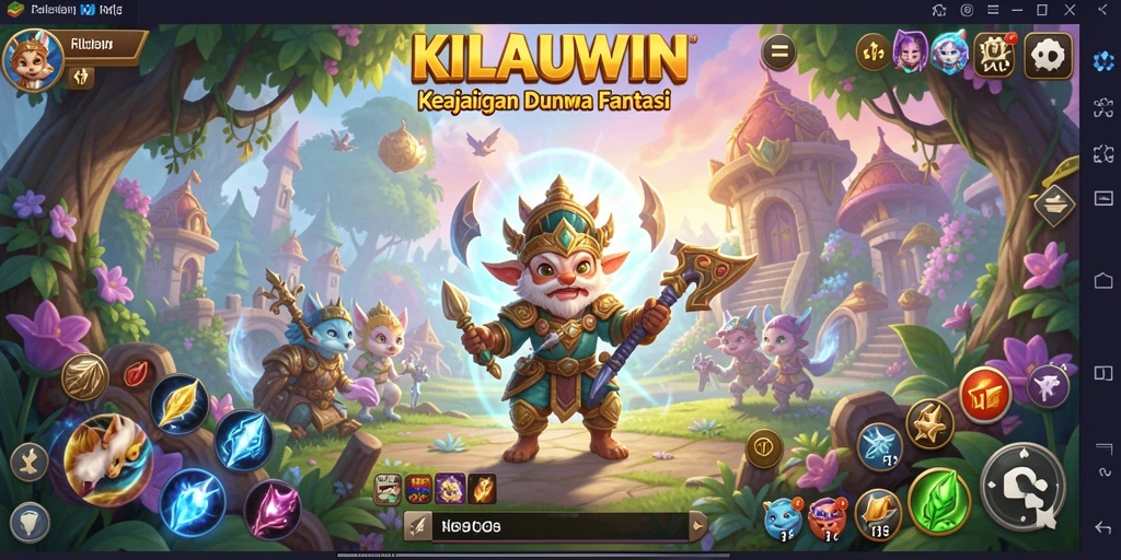 Tangkapan layar yang menunjukkan aksi seru dalam gameplay KILAUWIN.