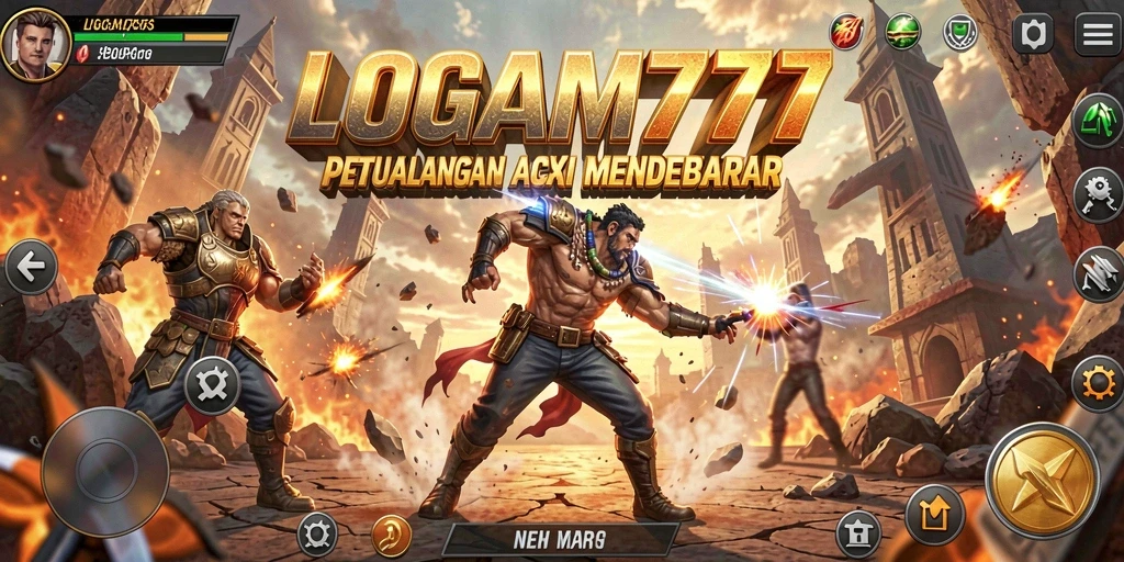 Gameplay LOGAM777 yang menegangkan dan penuh aksi.