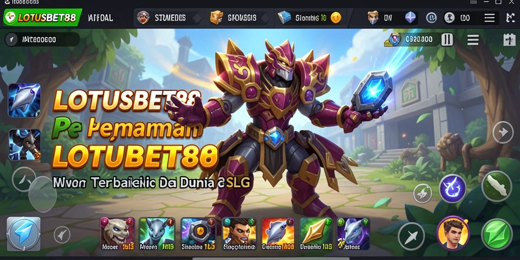 Screenshot LOTUSBET88 menampilkan aksi gameplay SLG yang mendebarkan.