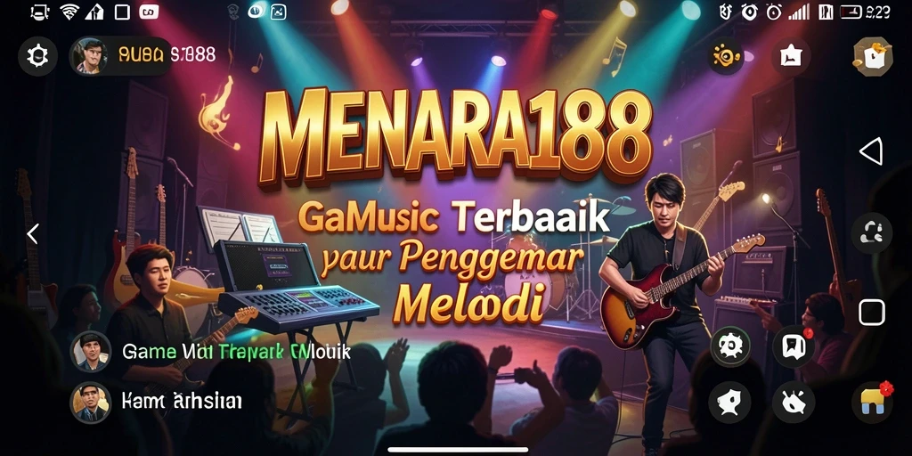 Tampilan gameplay menarik dari MENARA188 dengan lagu-lagu seru.