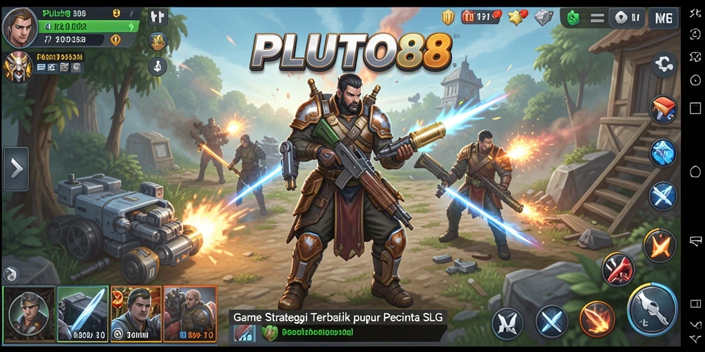 Tampilan gameplay yang mendebarkan di PLUTO88 dengan strategi SLG.