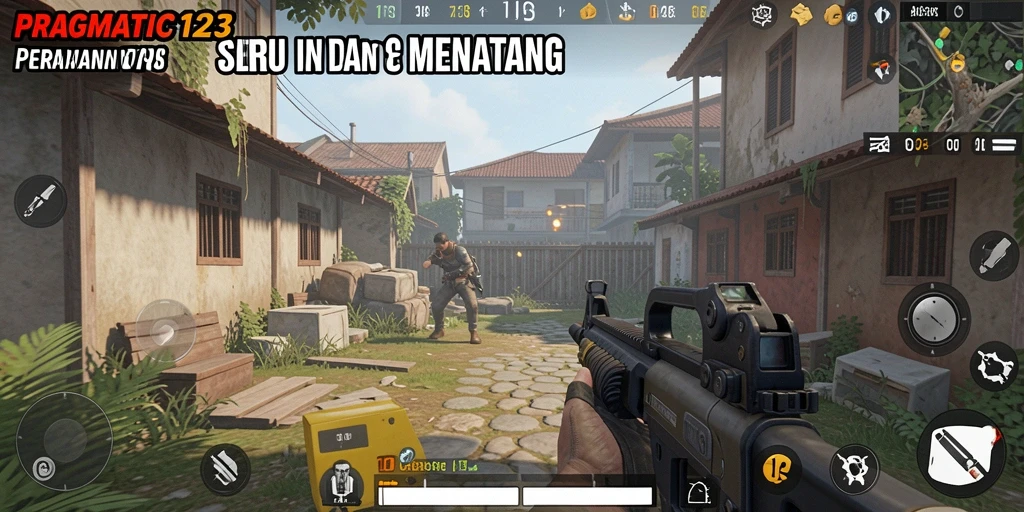 Tampilan aksion mendebarkan dalam PRAGMATIC123, game TPS yang penuh keseruan.