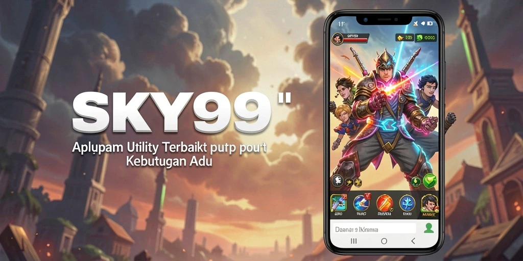 Screenshot utama dari SKY99 menunjukkan antarmuka yang user-friendly.