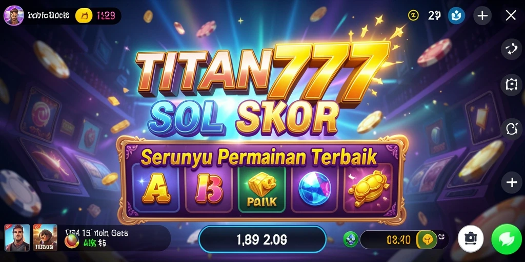 Screenshot gameplay TITAN777 menunjukkan momen seru saat bermain slot.