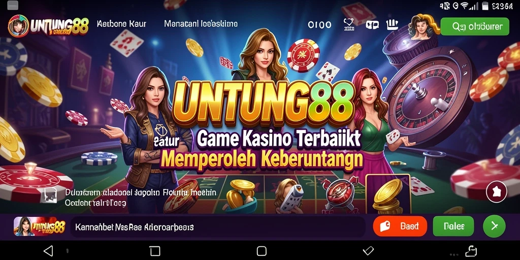 Tampilan permainan Kasino yang menarik dan interaktif di UNTUNG88.