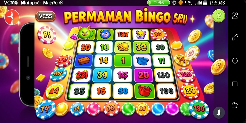Tampilan gameplay seru di VC55 dengan elemen Bingo yang menarik.
