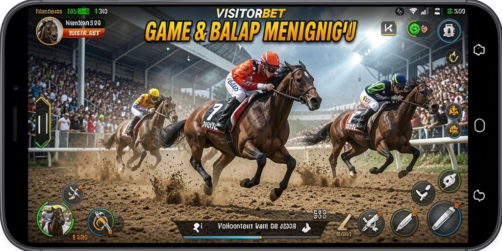 Tampilan gameplay Racing yang menegangkan dan seru.